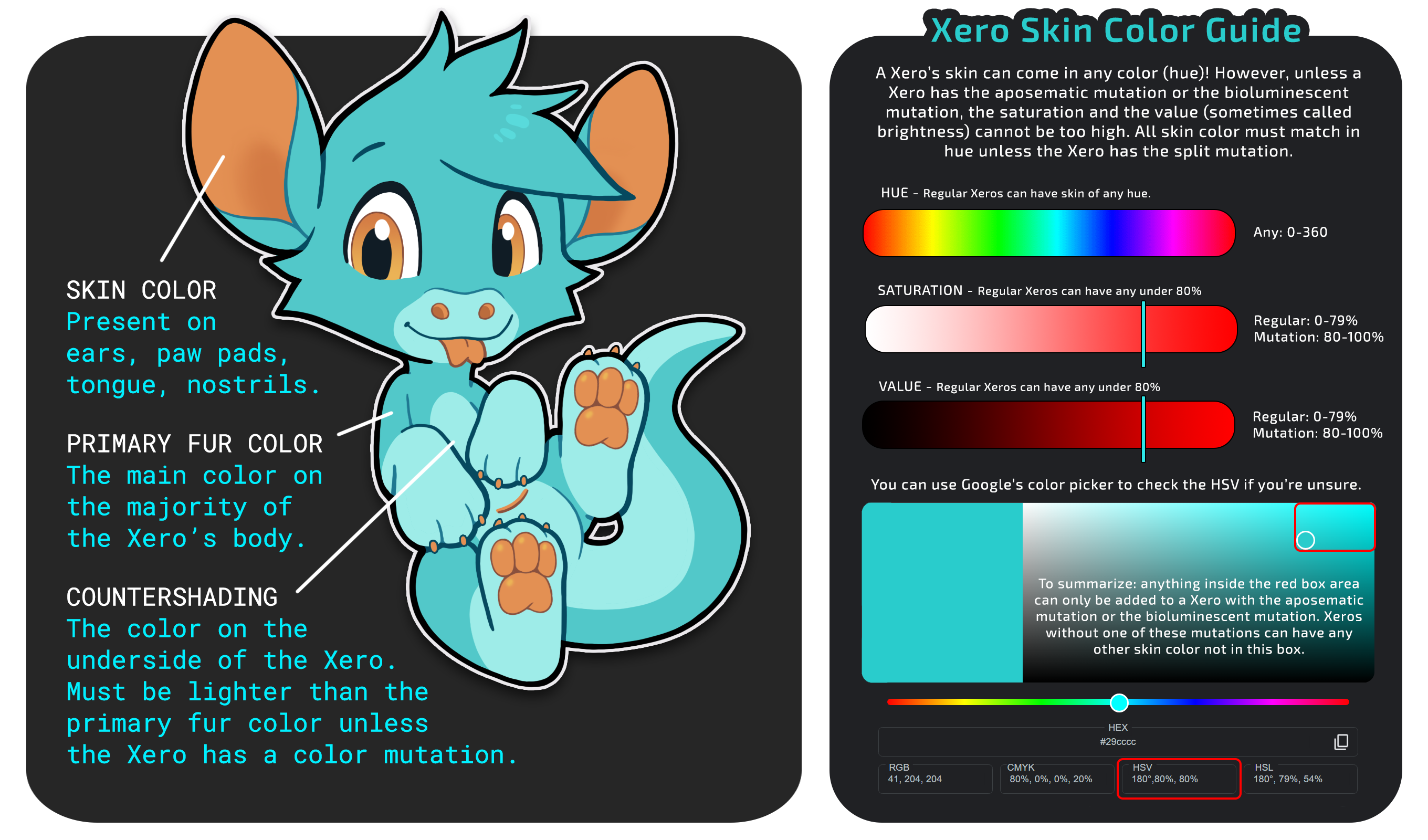 Xero Color Info